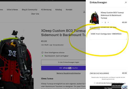 XDeep Custom BCD Tuneup Sidemount & Backmount Tuneup